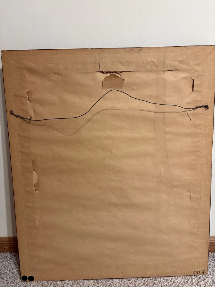 Vintage Oil Portrait of An Elderly Man Original Oil Painting Wall Art Decor. - image 3 of 3