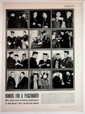 1951 Ralph Bunche Honorary Degrees Nobel Peace Prize Education Magazine Page