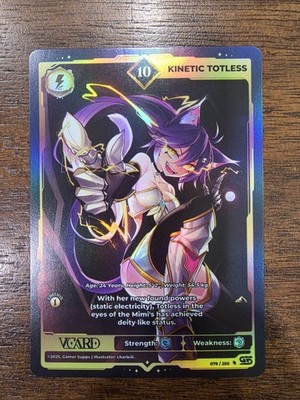Vcard Awakened Worlds | 1st Edition | Holo Foil Kinetic Totless 10