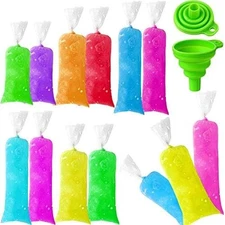 300 Pcs Disposable Plastic Ice Lolly Bags Ice Cream Mold Bags for Ice Candy -USA