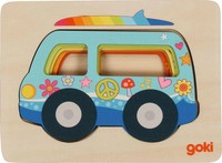 Schichtenpuzzle Van 15 X 11 X 1,5 Cm, Holz, 5 Schichten, 5 Teile, Per StüCk 2025