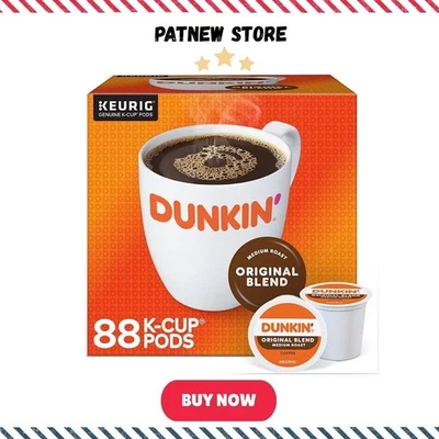 DUNKIN' DONUTS Dunkin' Original Blend Coffee K-Cup Pods, Medium Roast, 88/Carton - BEST CHOICE