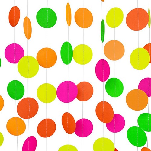 Guirnalda de Neón Brillo PVC Material Varias Decoraciones Coloridas Luz Negra - Imagen 5 de 28