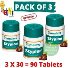 3 x Himalaya Styplon For Bleeding Gums  Teeth Health 90 Tabs Exp 2027