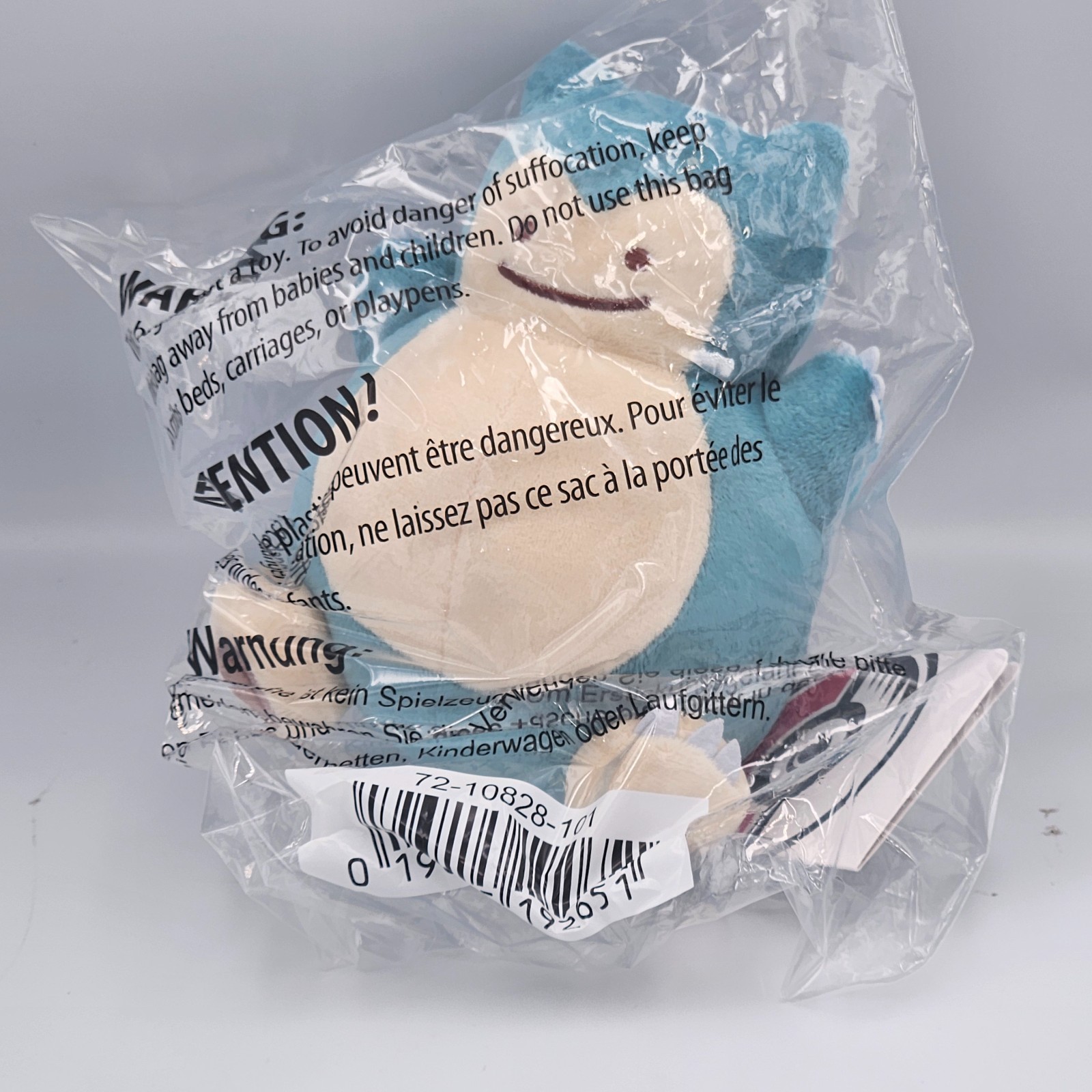 Ditto As Snorlax Plush! 2026 Pokemon Center Original 6 1/4 in. New W Tags Sealed