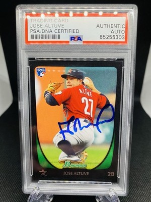  Jose Altuve 2011 Bowman Draft PSA/DNA Auto RC #11 Astros Future HOF