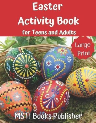 Easter Activity Book for Teens and Adults: Large Print Easter Themed Puzzles and