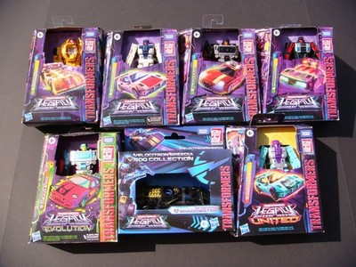 7 OPENED* 100% COMPLETE TRANSFORMERS LEGACY / EVOLUTION / SPEEDIA + STUNTICONS