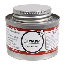 Olympia CB733 2 Hour Liquid Chafing Fuel Cans With Wicks (Pack of 12) Non