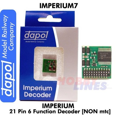 Imperium7 21 Pin 6 Funktion Decoder NON mtc Imperium 7 Dapol Modelleisenbahn