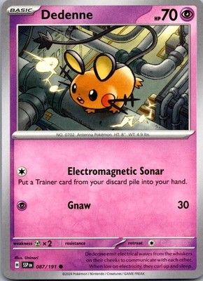 Dedenne 087/191 Common Surging Sparks Pokemon Near Mint