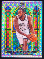 Kawhi Leonard 2019-20 Panini Mosaic Stained Glass SSP Case Hit Clippers #8