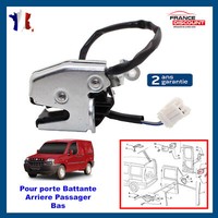 Partsline TüRschloss HeckflüGeltüR Elektrisch FüR Fiat Doblo 2001-2010