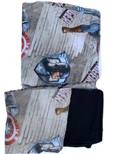 Avengers Captain AmericaTwin  Bed Set  3 Piece Gray Multicolor First Avengers