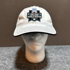 College World Series Cap Hat Adult White Adjustable Strap Road to Omaha Mens