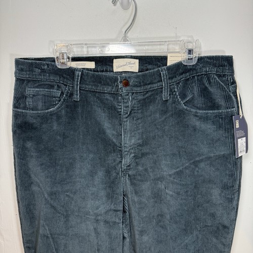WOMENS SIZE 16 BOOTCUT CORDUROY PANTS TEAL VINTAGE SCULPTING NEW WITH TAG - 第 3/16 張圖片