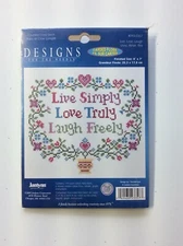 janlynn    DESIGNS  FOR THE NEEDLE  "live, Love, Laugh"