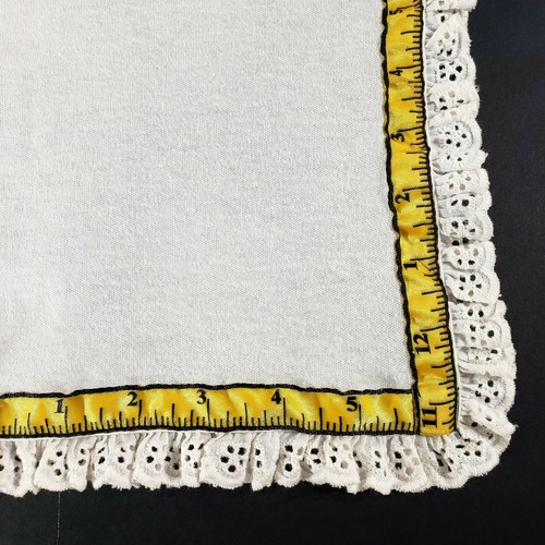 Zoll für Zoll bestickt Wurm gerafft Taschentuch Tischwäsche Serviette Lehrer Dekor - Bild 4 von 7