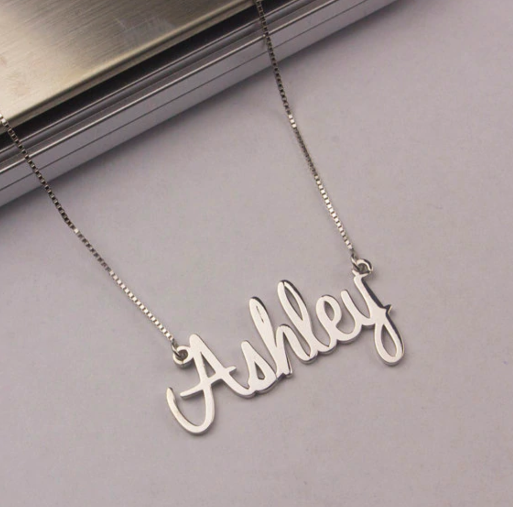 Custom Personalized Name Necklace for Men and Women - Nameplate Pendant Chain Jewelry Gift