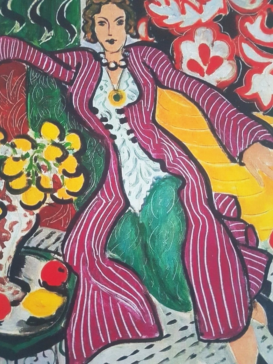 専用他の方発送× ​Matisse 【Woman in a Purple WOMEN IN PURPLE COAT Henri Matisse * Large A3 Size QUALITY