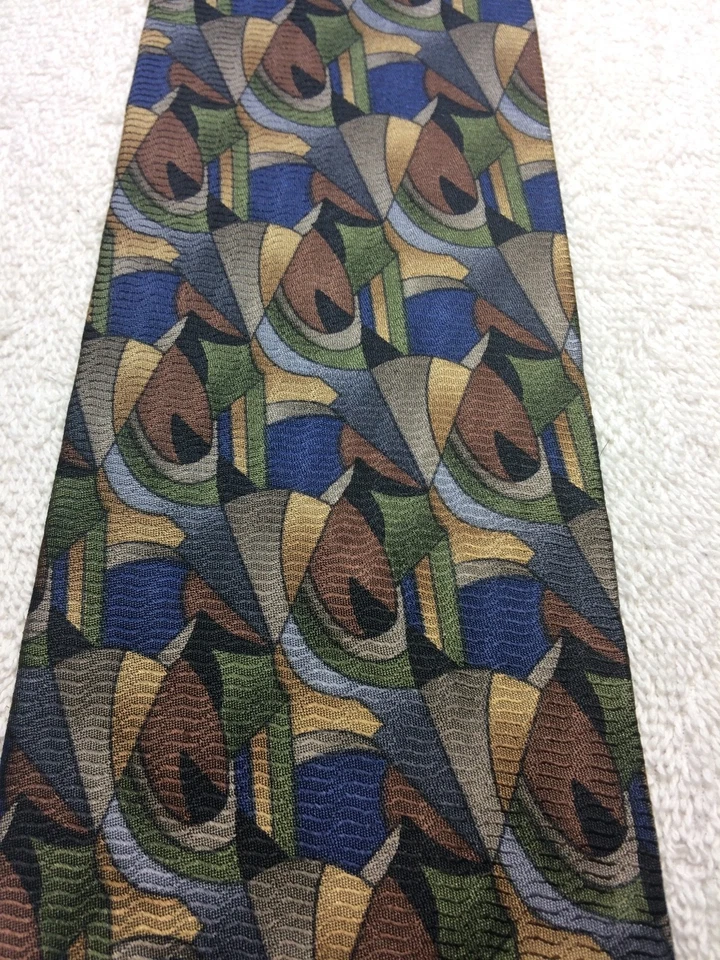 COLECCIÓN CÓCTEL HOMBRE CORBATA MARRÓN AZUL VERDE NEGRO ORO 3,75 X 56 Foto 3 de 4