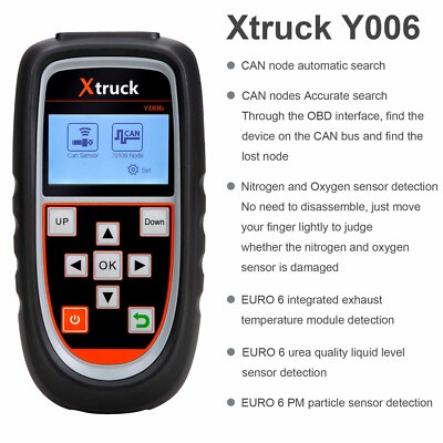 XTRUCK Y006 EURO 6 Sensors Truck Nitrogen Detector NOx PM Urea Level Exhaust  HK