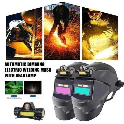Auto Darkening Welding Mask Helmet Solar Powered Welders ARC TIG MIG Grinding UK - Picture 2 of 22