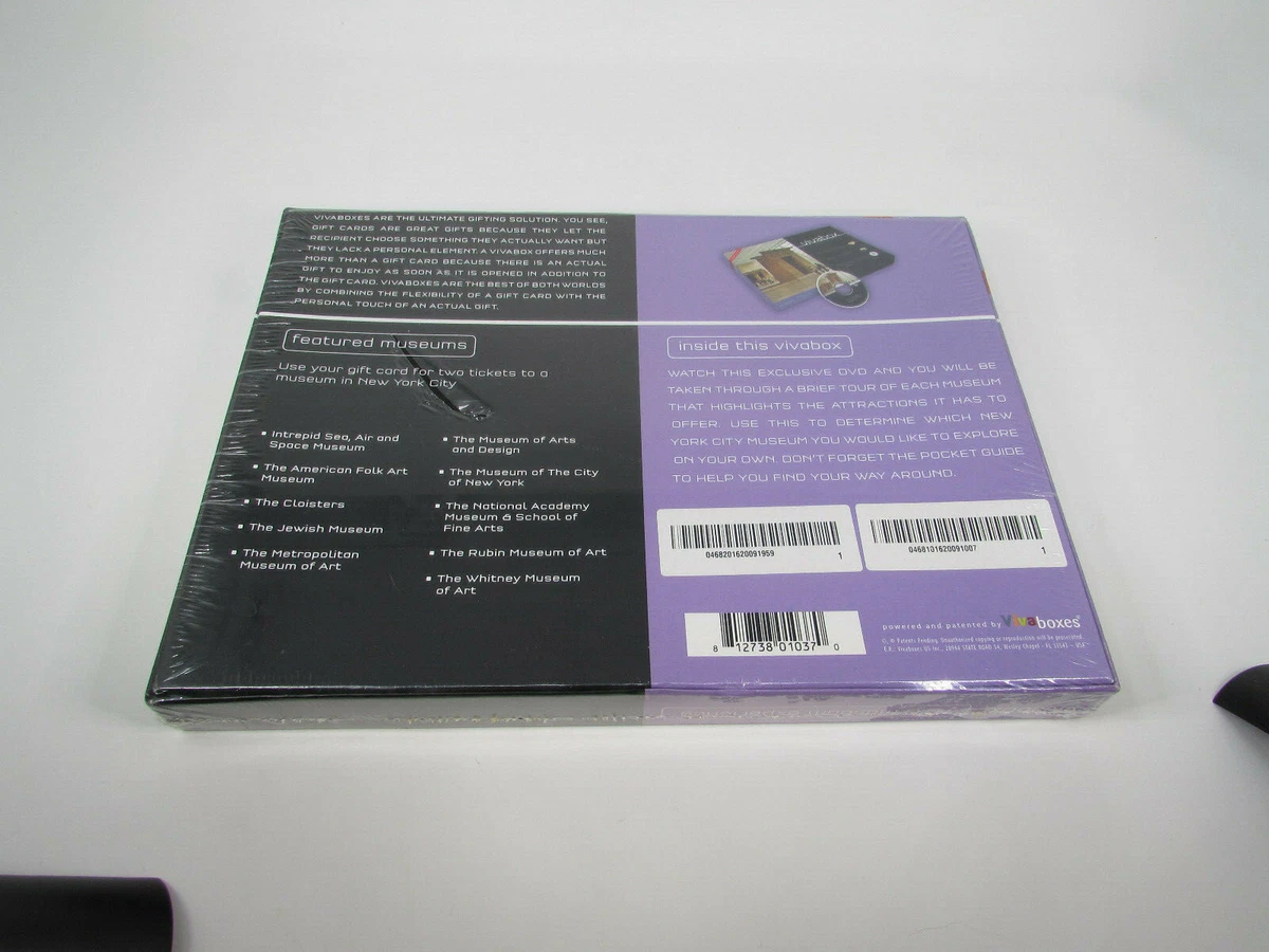 VIVABOX NYC MUSEUM EXPERIENCE 3 GIFTS IN 1 TICKETS DVD GUIDE