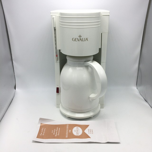 Gevalia KA865MW Thermal 8 Cup Carafe Coffee Maker White for sale