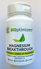 Bioptimizers Magnesium Breakthrough Supplement -Version 4.0 - 30 veggie capsules