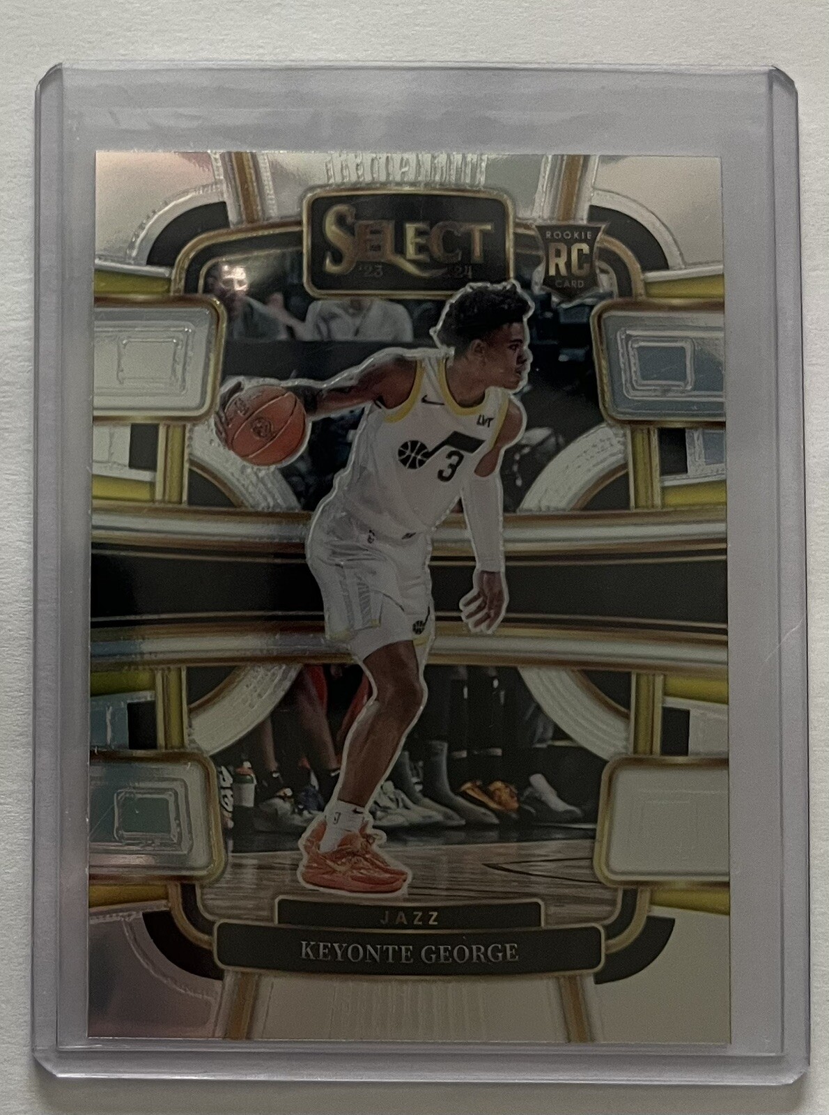 2023-24 Panini Select Keyonte George Concourse Silver Prizm Rookie RC #75 Jazz