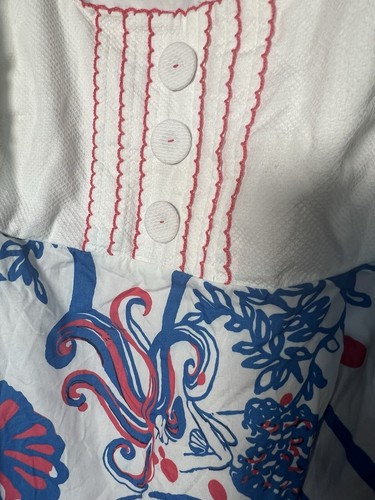 Lilly Pulitzer Blayne maritimes Schulterkleid mit Bindeband - Bild 2 von 11