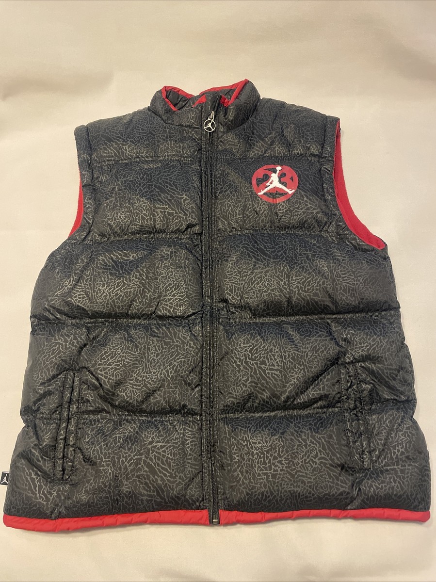 Nike Air Jordan Jumpman Cement 3 Puffer Vest Size Large Used