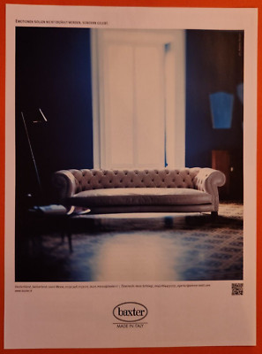 4. Baxter Italy Design Möbel Werbeanzeige Werbung Reklame 2014