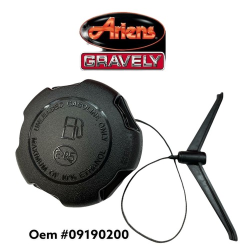 Fuel Cap Replacement For Ariens & Gravely - 2.25" Ratchet Inlet, Part #V 09190200, Fits Stealth, Zero Turn, G-Series