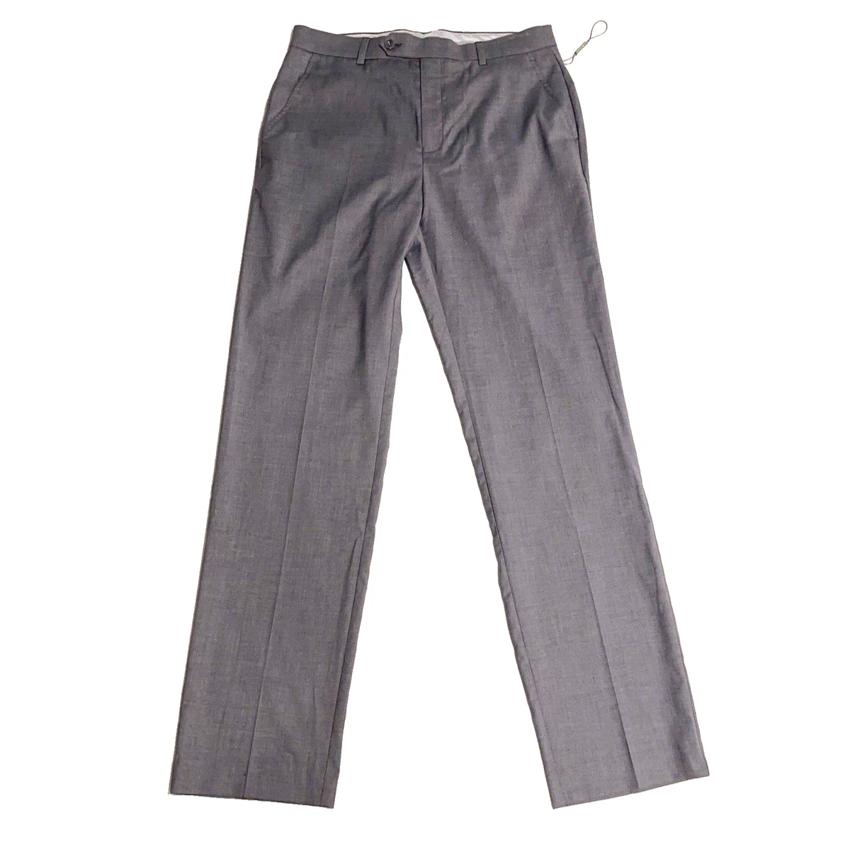 Mens Michael Kors MK Monroe Light Gray Flat Front Dress Pants Size