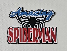 Amazing Spiderman Title. Scrapbook, Card making Paper Piecing