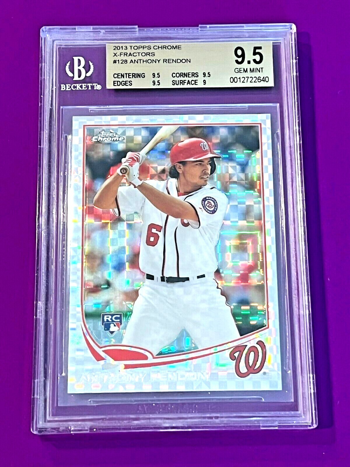 Anthony Rendon 2013 Topps Chrome RC SP Xfractor Refractor BGS 9.5 Gem Mint!