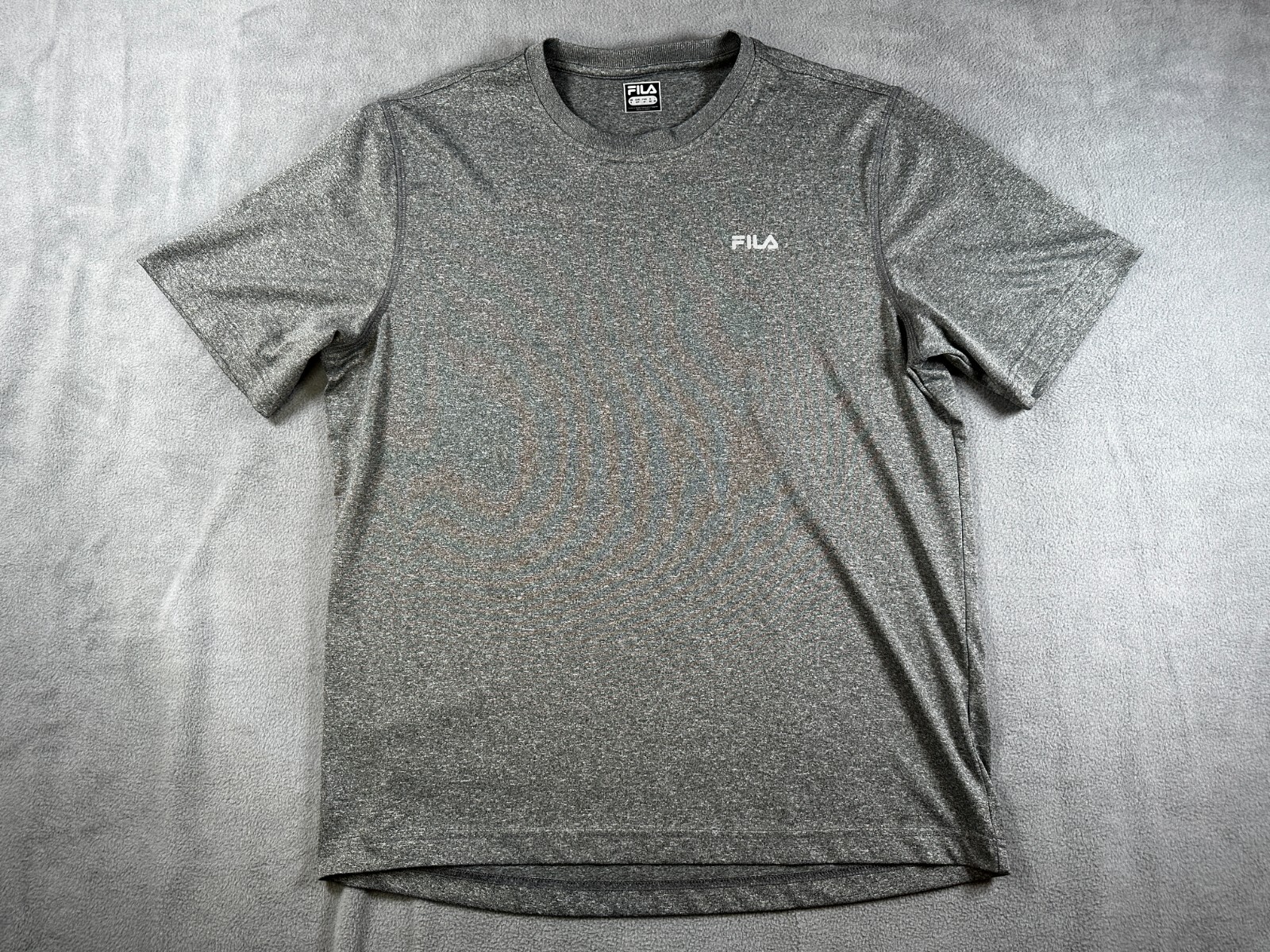 T shirt uomo FILA GRIGIO aderente manica corta S piccola maglia sciolta girocollo US