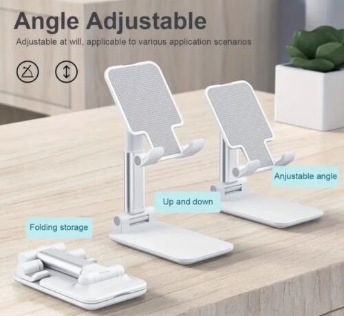 Portable Mobile Phone Stand Desktop Holder Table Desk Mount Fit iPhone iPad UK - Afbeelding 1 van 17