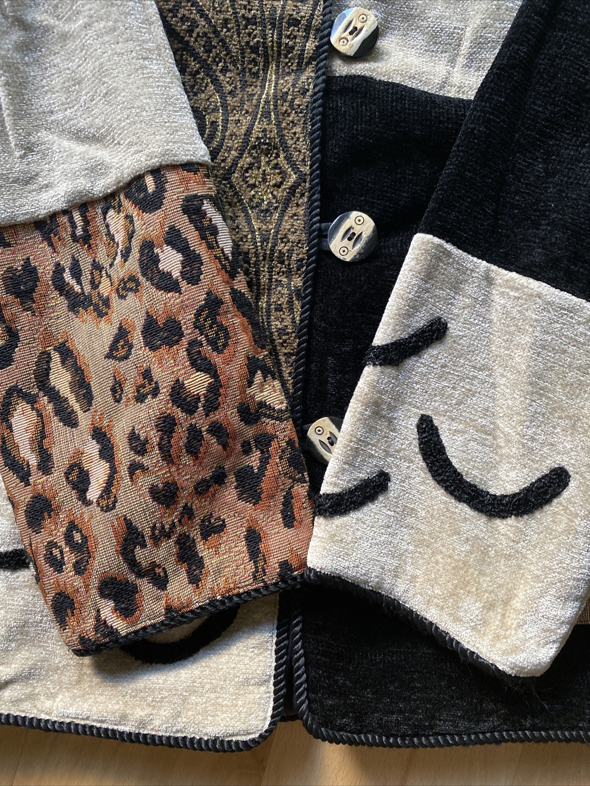 Indigo Moon Multicolored Patchwork Jacket Women’s… - image 10