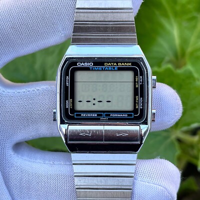 Vintage Casio DBT-700 Digital Data Bank Time Table Japan Made Men
