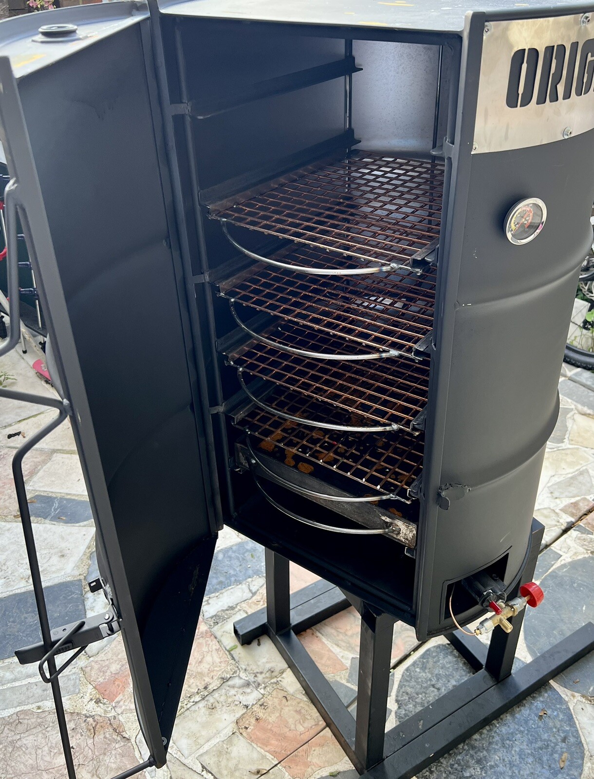 OIL DRUM BBQ SMOKER DRUMBECUE , GAS BARBECUE eBay