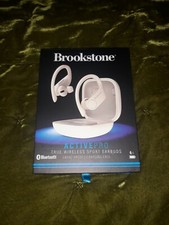 Brookstone Sports fit Earbuds ActivePro IVORY BSSTWS35IV retail 120