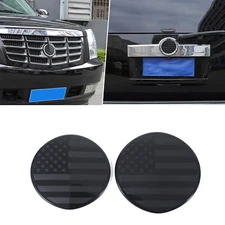 Front Grille Tailgate Emblem US Flag Oval Badge For Cadillac Escalade 2007-2014