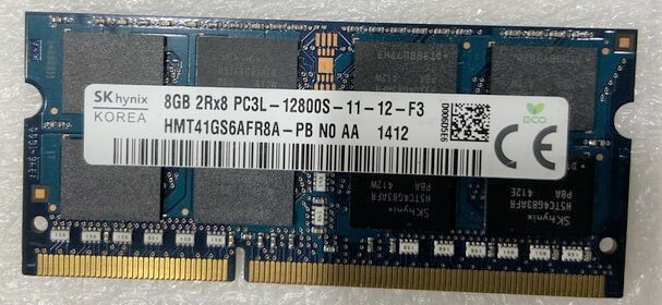 HYNIX HMT41GS6AFR8A-PB 8GB DDR3-1600 SODIMM PC3L-12800S MEMORY