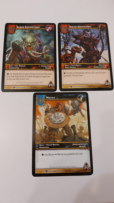 World Of Warcraft: Heroes of Azeroth (Upper Deck) - 3x Oversized Hero Cards