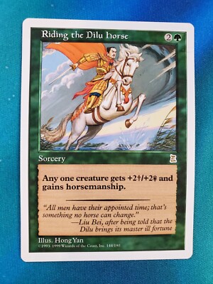 Riding the Dilu Horse * MTG Portal Three Kingdoms (P3K) | eBay