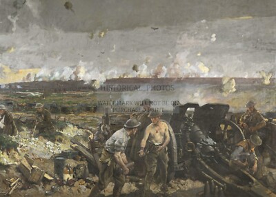 THE TAKING OF VIMY RIDGE PAINTING WW1 BATTLE FRANCE BY RICHARD JACK 5X7 PHOTO