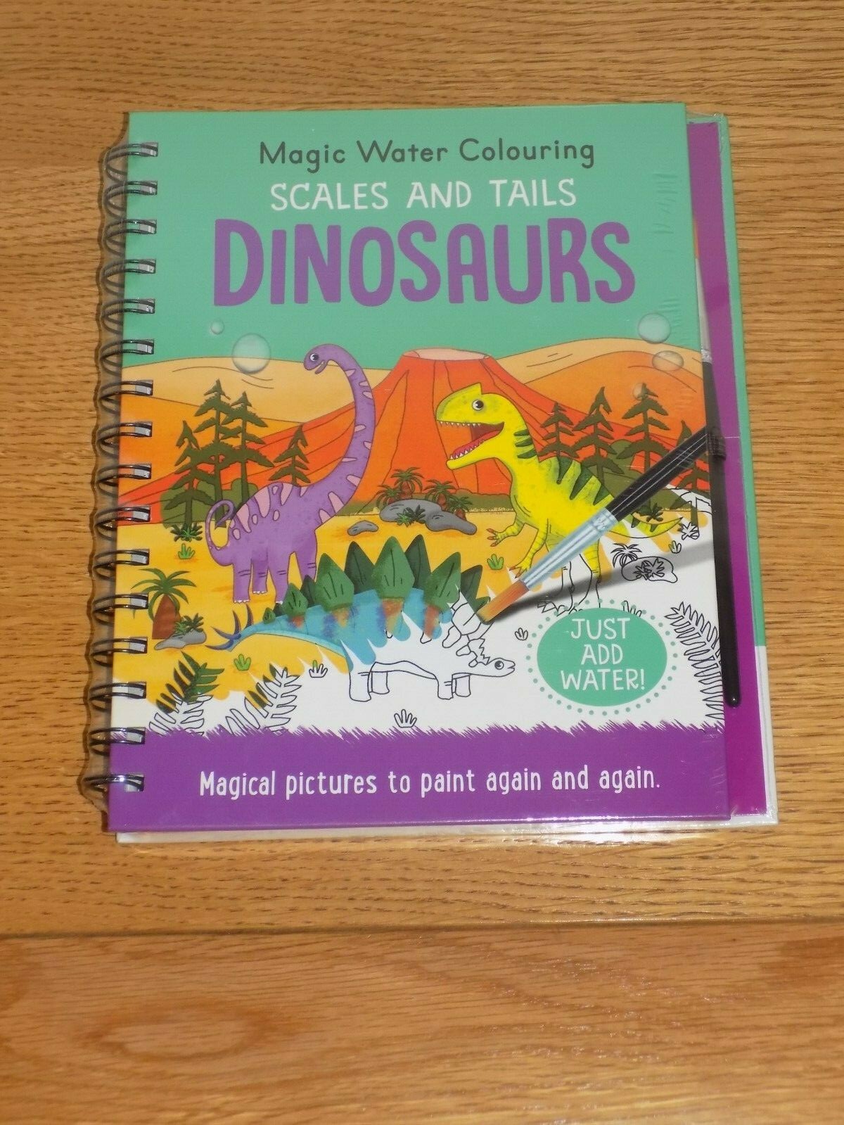 Magic Water Colouring - Scales & Tails Dinosaurs - Just Add Water - BRAND NEW